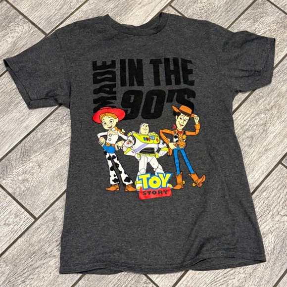 Disney Tops - Toy Story juniors Graphic Tee - Dark Gray 'Made in the 90's'
